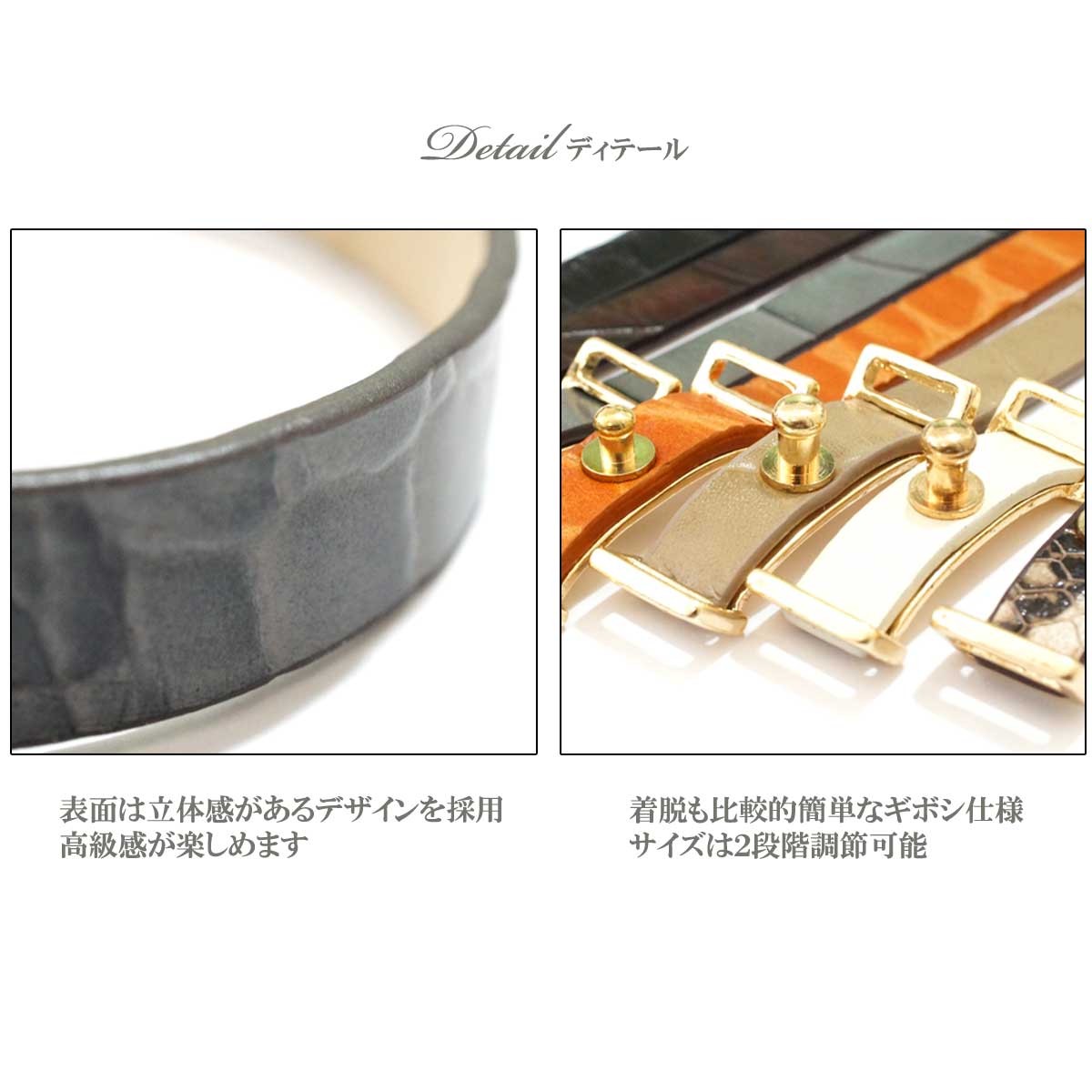 レザーバングル スタッズ レザーブレスレット ゴールド シルバー