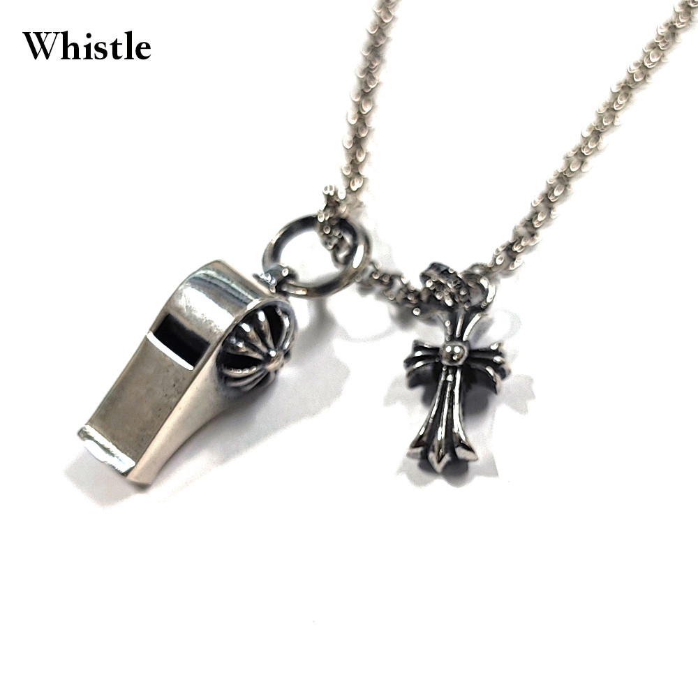新作入荷！ ダイスクロスホイッスルネックレス メンズネックレス ベル