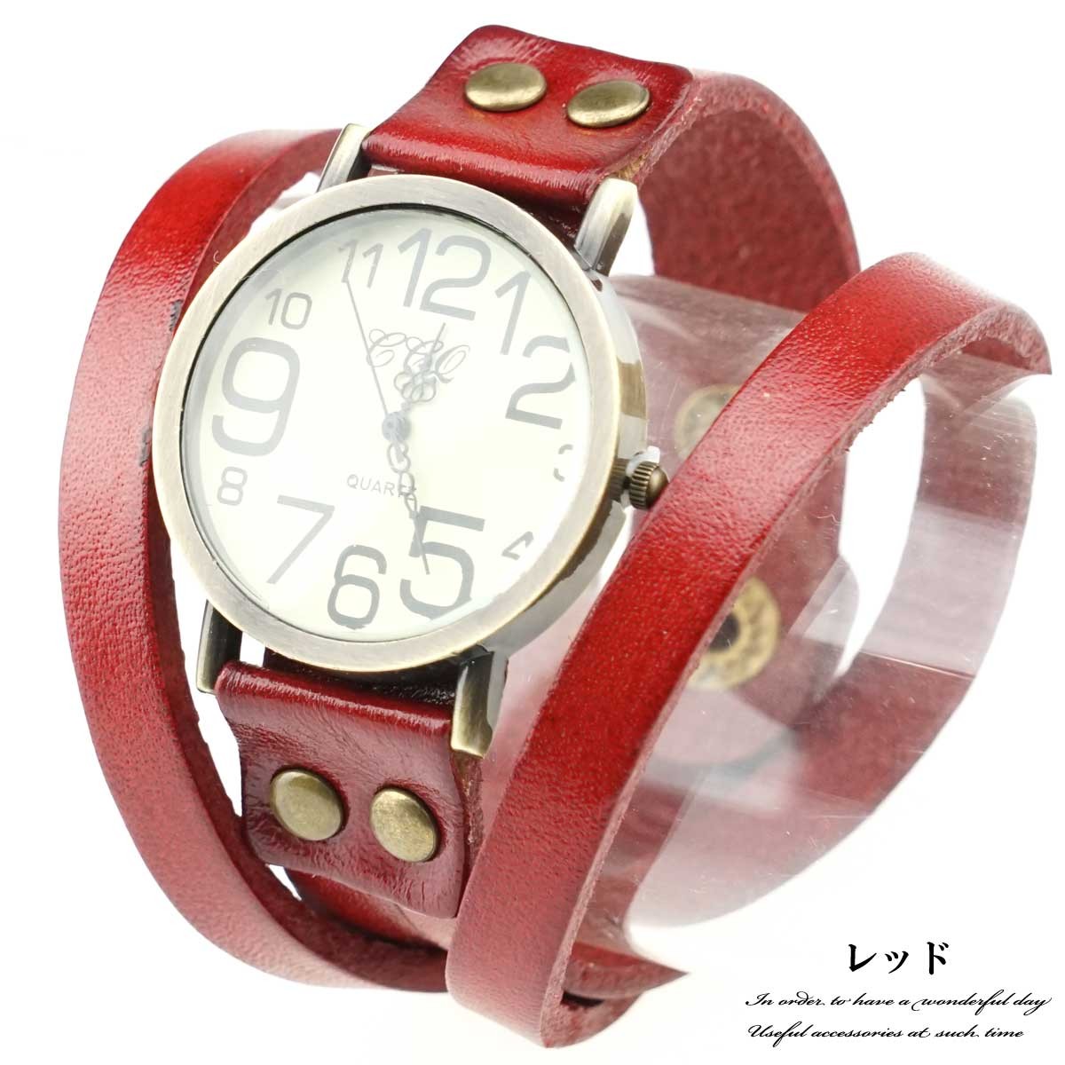腕時計 メンズ 50代 40代 おしゃれ アクセ感覚で レザーストラップブレスレットウォッチ ブレスレット カジュアル時計 メンズ時計 レディース時計  革