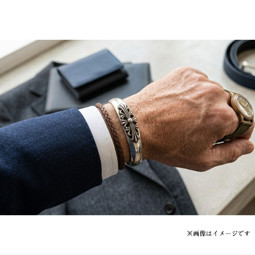 アラベスクデザインバングル メンズ アラベスク ゴシック バングル