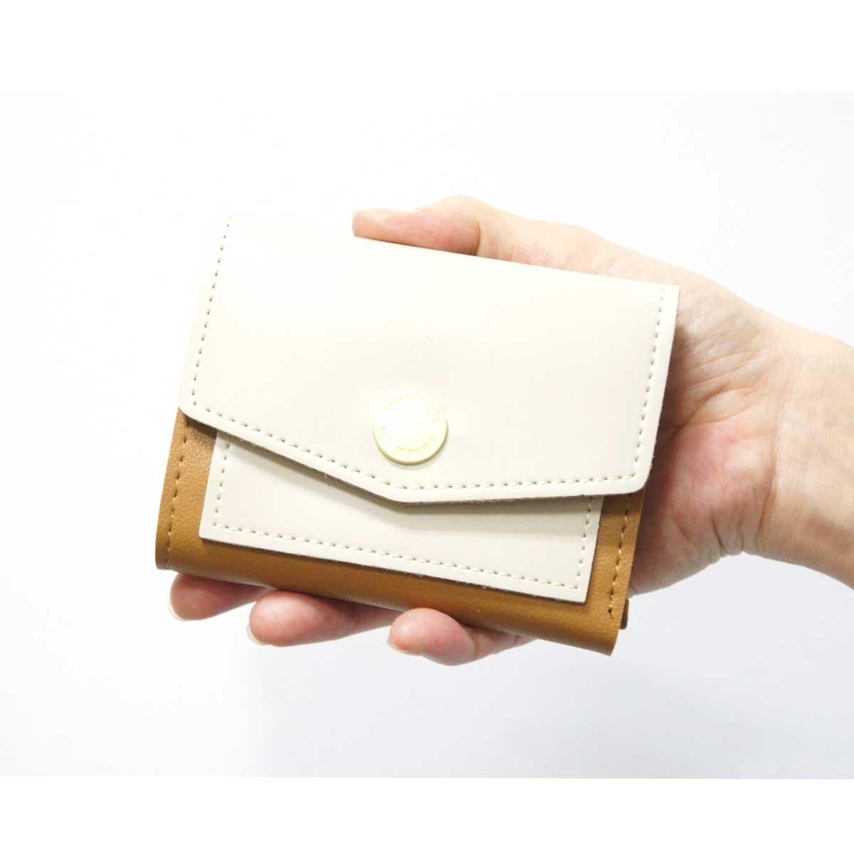 三つ折り ミニ財布 小さい レディース ミニウォレット 二つ折り 極小財布 レザー 軽い 小銭入れ ミニ 3つ折り　手のひらサイズ コンパクト 小銭入れ カード |  | 01