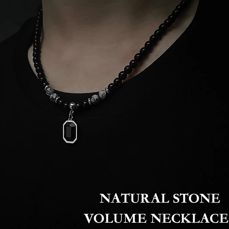 ｍｅｎ’ｓ　ｕｎｉｓｅｘ　パワーストーン　ネックレス メンズネックレス ナチュラルストーンボリュームネックレス