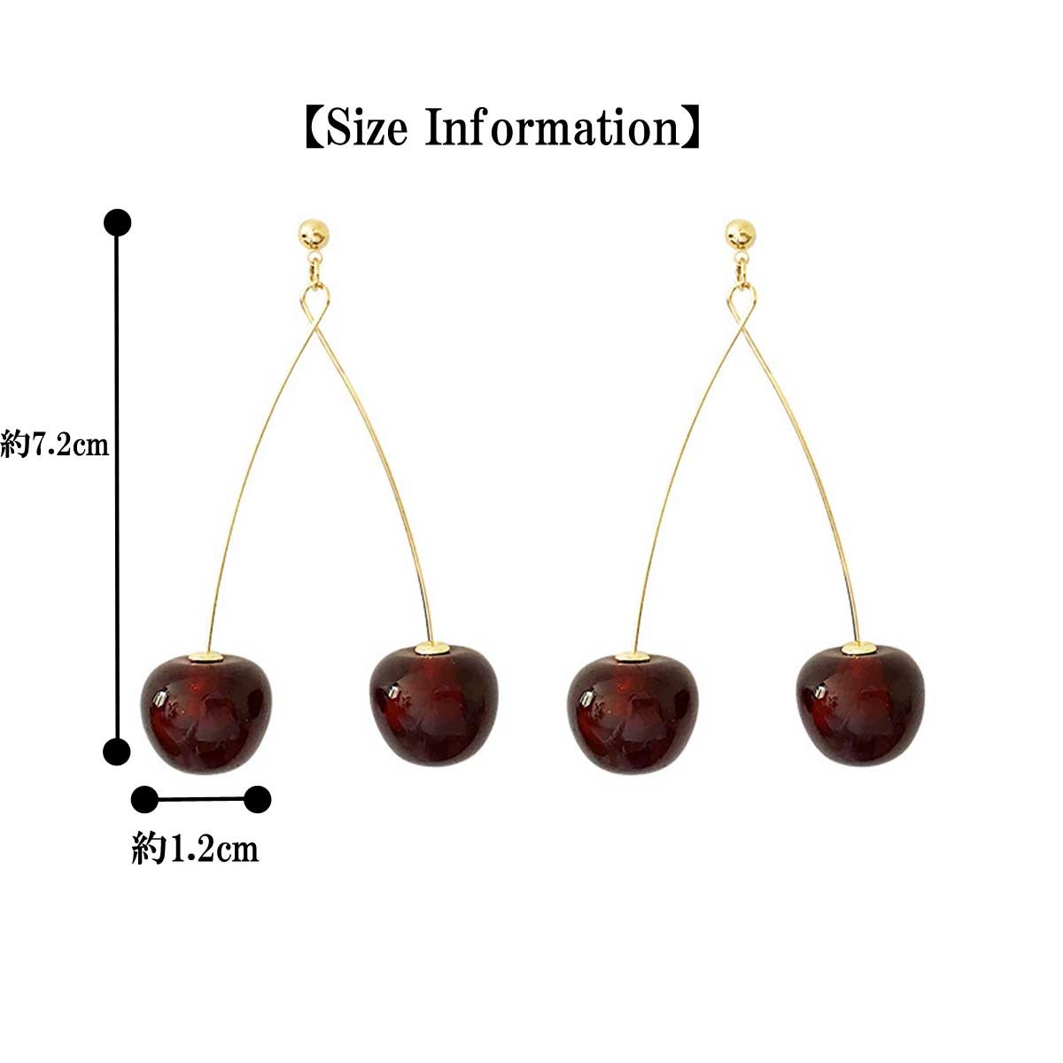 レディース ピアス さくらんぼチェリーピアス レディースピアス さくらんぼ　チェリー 大人可愛いピアス チェリーピアス アクセサリー レディースピアス