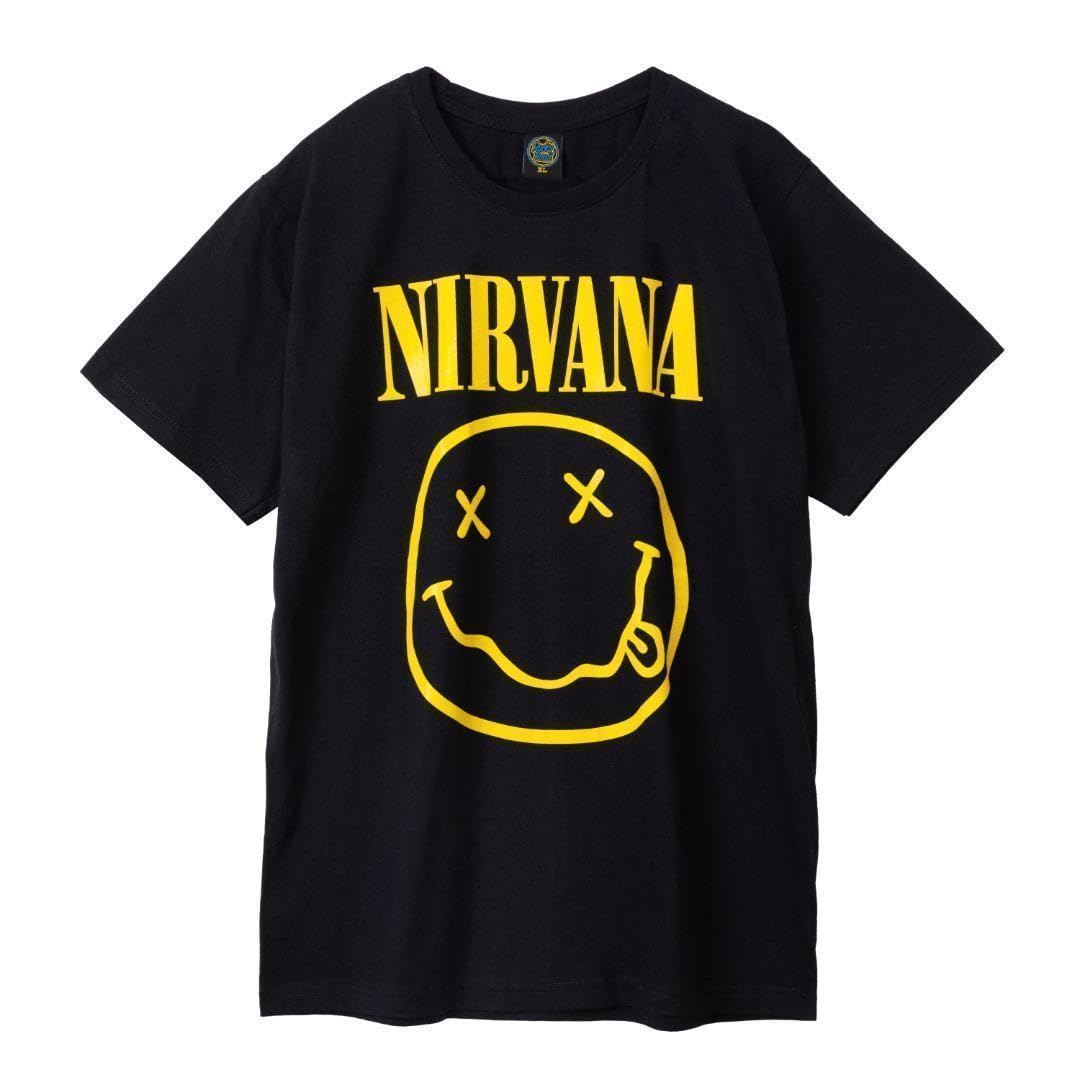 boohoo◆ニルヴァーナ◆ライセンスプリント◆Tシャツ[送料込] boohoo NIRVANA ニルヴァーナ ライセンス Tシャツ BLACK (boohoo