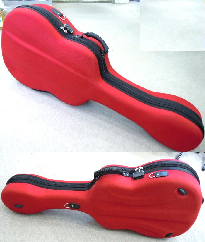 ギターケース クラシックギター フラメンコギター用 レッド : おかげ様