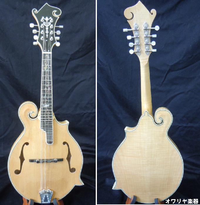 フラットマンドリン IMPERIAL 総単板ナチュラル・天然アバロン貝