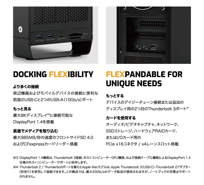 データ Thunderbay 4tb U 2 Ssd 14tb Hdd 7 2tb Owc公式ストア