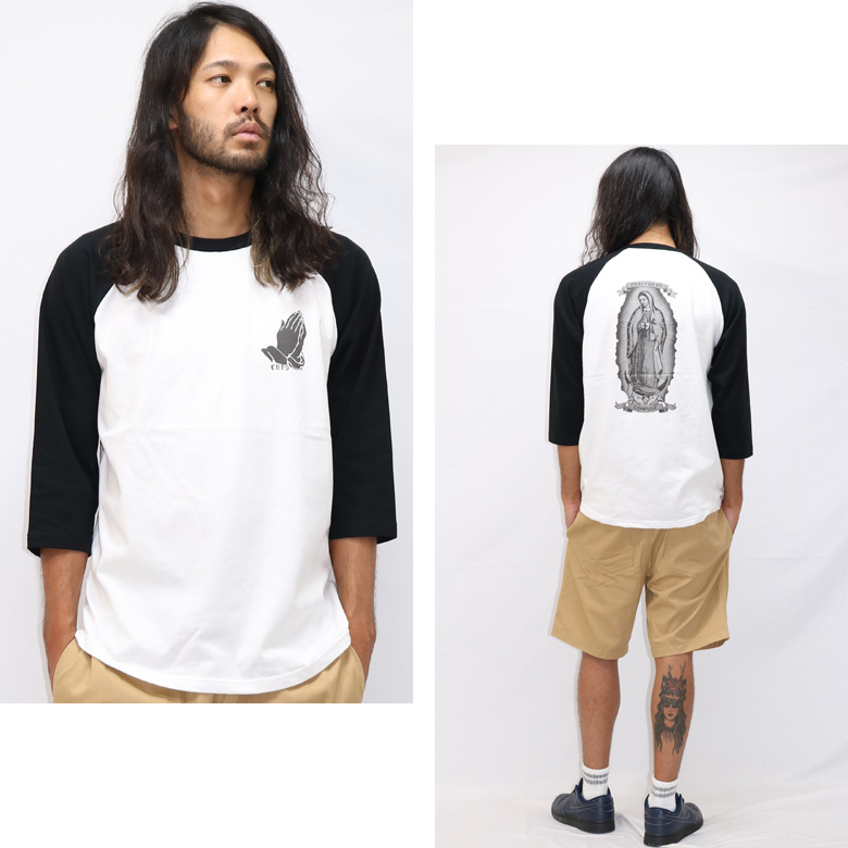 CONFUSE 7分袖 Tシャツ メンズ ティーシャツ 七分袖 半端袖