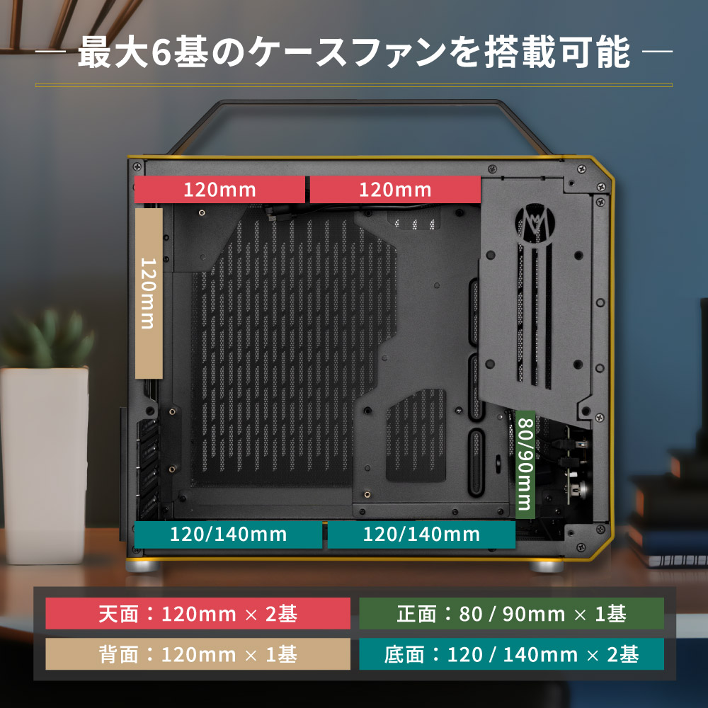 Mini-ITX＆Micro-ATX対応 ミニITX PCケース