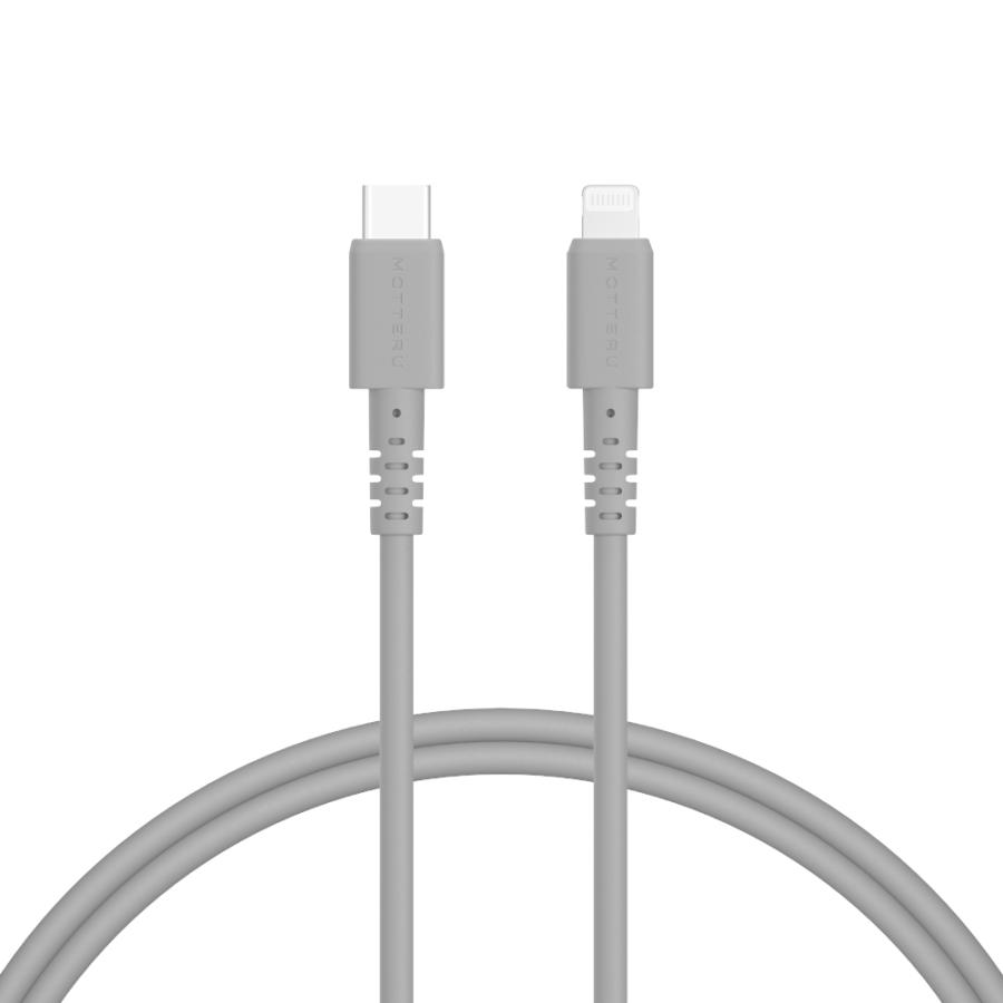 iPhoneケーブル 充電 USB Type-C to Lightning 1m 2m しなやかでやわらかい 絡まない シリコン 断線に強い MOTTERU｜owltech｜14