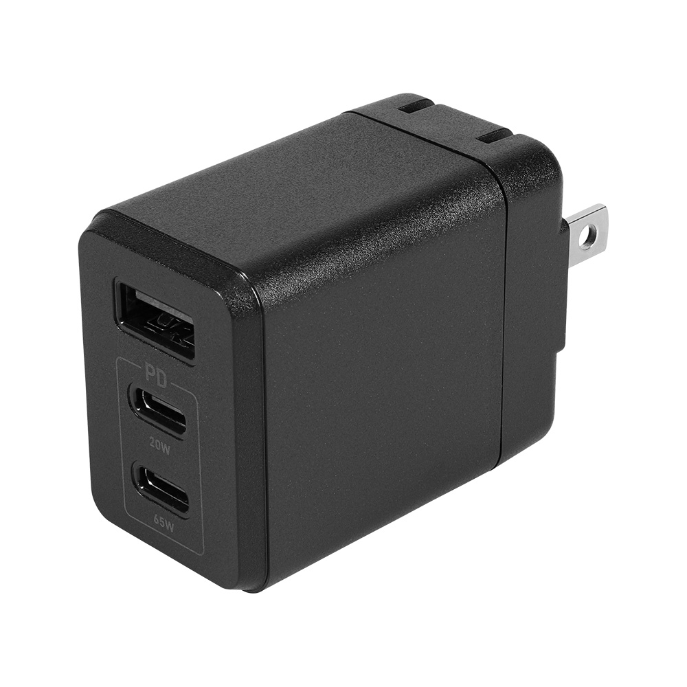 ACアダプター タイプC タイプA 3ポート 急速 PD 65W スマホ iPhone 充電器 | Owltech | 01