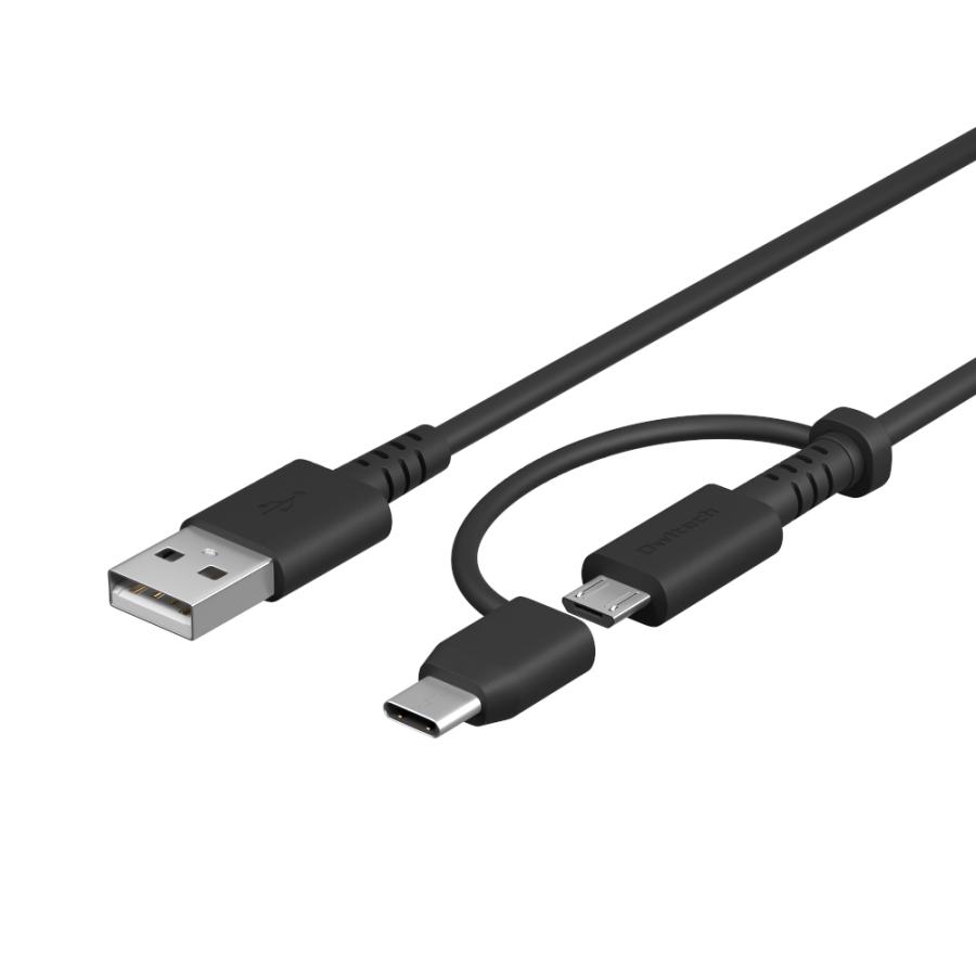 type-cケーブル 2in1 ケーブル USB Type-Cアダプター付き USB Type-A to microUSB 1m｜owltech｜02