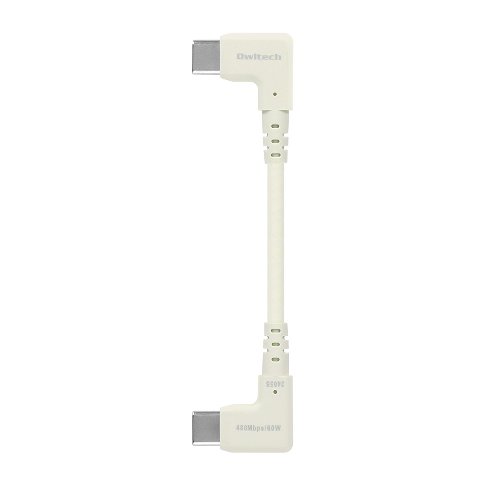 Type-C to C  iPhone15 L字コネクター充電ケーブル 超ショートケーブル PD60W | Owltech | 02