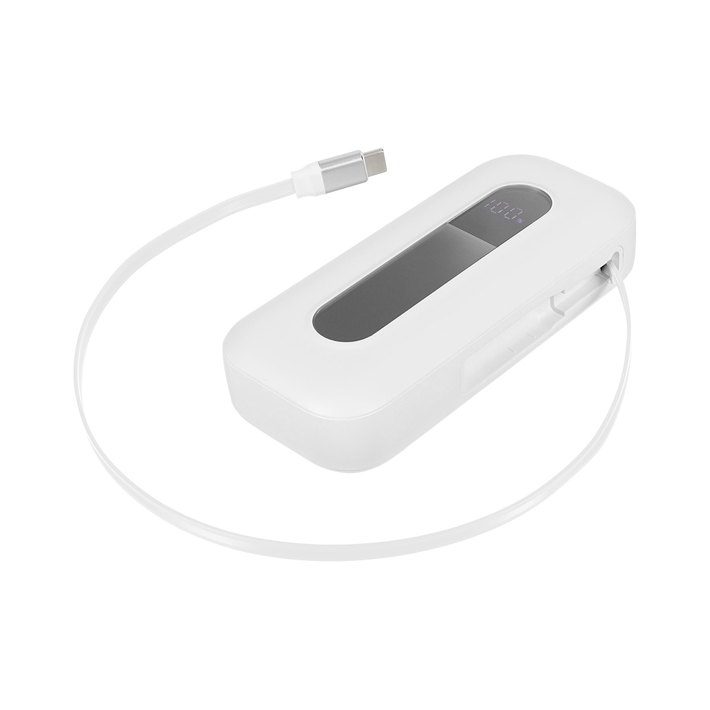 モバイルバッテリー ケーブル内蔵 Type-C 10000ｍAh PD20W対応 巻き取り式 PSE 認証 取得済み | Owltech | 02