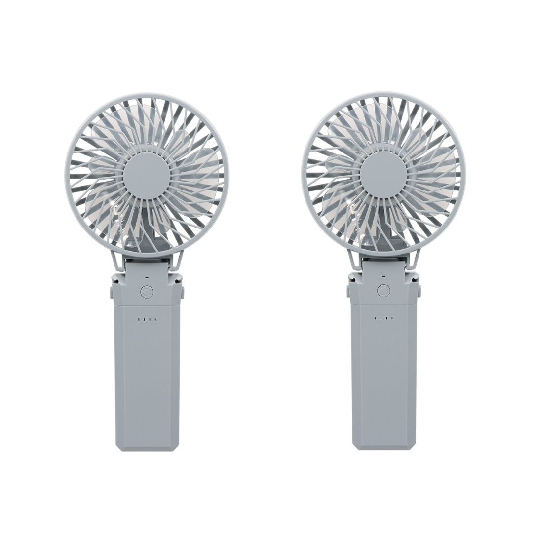 ハンディファン 扇風機 モバイルバッテリー機能搭載 5段階風量調節 約20時間使用可能 大風量 PSE 認証 取得済み【2個セット】 | Owltech | 02
