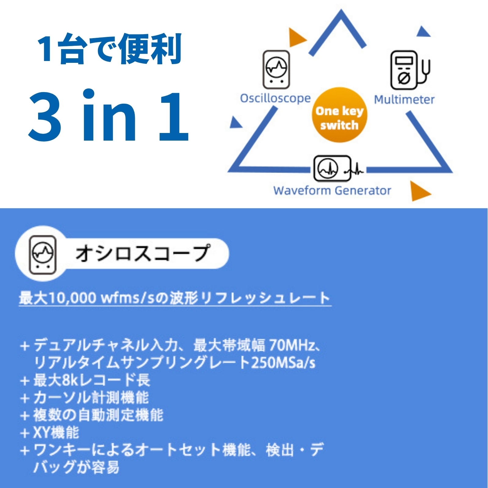 【3年保証】 OWON HDS2102S 2c...の詳細画像3