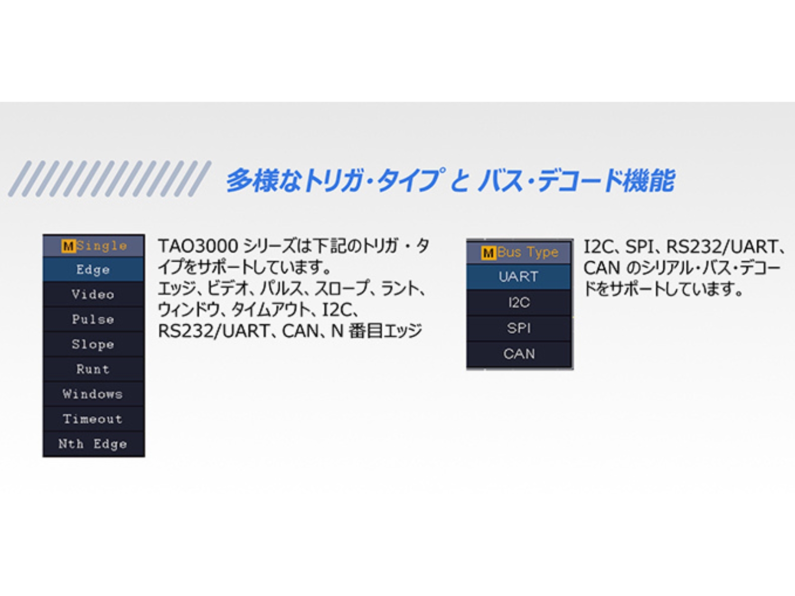 OWON TAO3104A 4ch 100MHz 14ビット ハンディ タブレット オシロスコープ 1GS/s メモリ長 40M FFT USB LAN SCPI 【3年保証・日本語取扱説明書】の画像