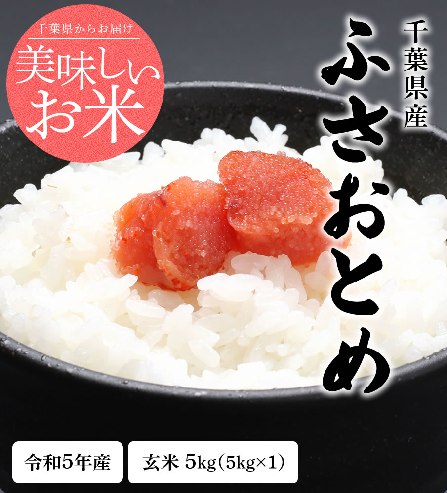 新米 米 5kg 玄米 令和5年 千葉県産 ふさおとめ お米 お試し 送料無料