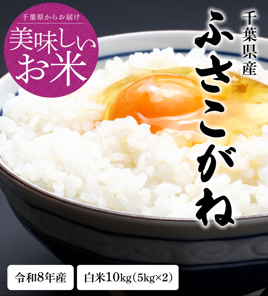 米 白米 10kg 令和8年 千葉県産 ふさこがね お米 精米 送料無料 ※地域