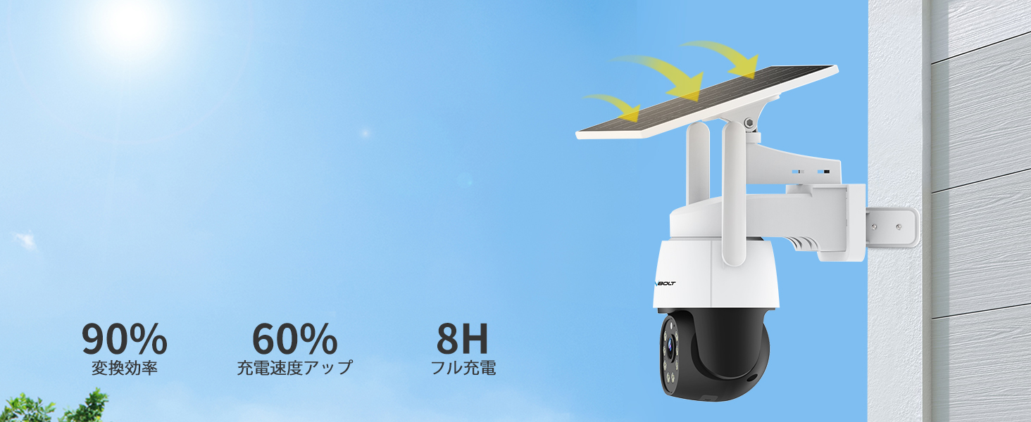 GENBOLT 防犯カメラ 屋外 ソーラー 4G LTE 3MP 監視カメラ 10400mAh