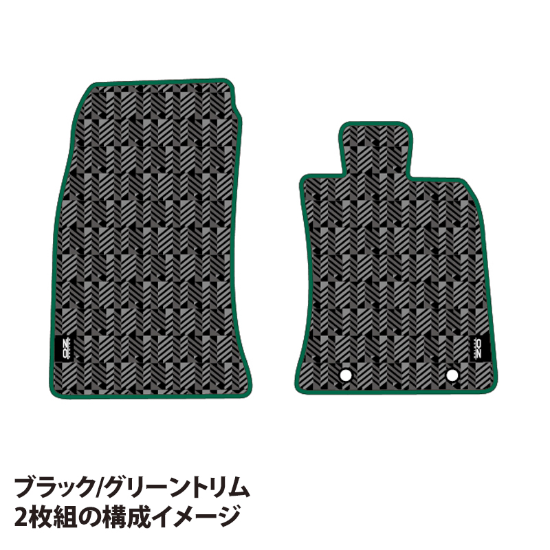 OZレーシング ラバーフロアマット 2枚組 トヨタ GRヤリス 10系