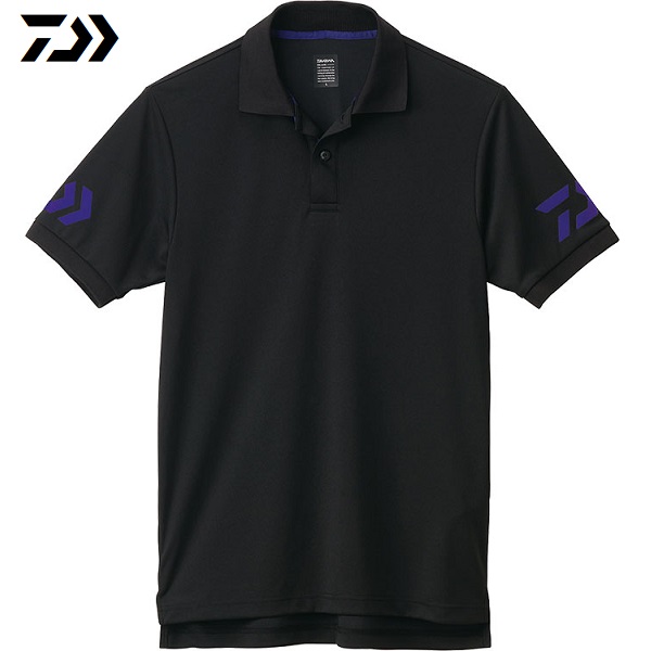 ダイワ DAIWA DE-7906 半袖ポロシャツ オリーブ×ブラック/ブラック×ブルー