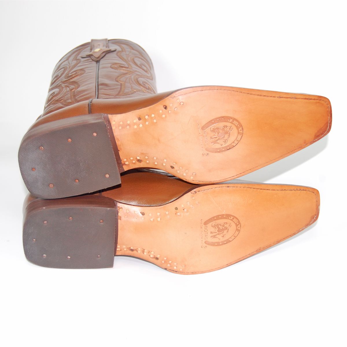 ウエスタンブーツ メンズ 26.0 ワニ革 カイマン スクエアトゥ 本革