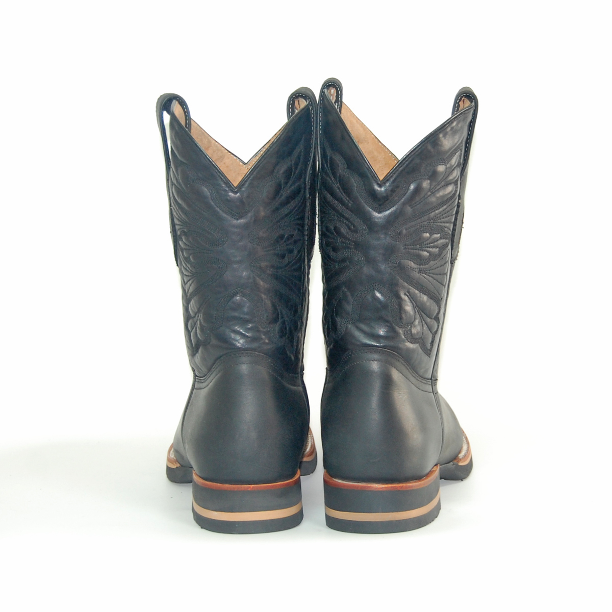 ウエスタンブーツ メンズ 27.0 ローパーブーツ 本革 : オオゼキ靴店