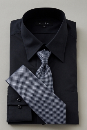 ozie（オジエ） ワイシャツ レギュラーカラー 形態安定 メンズ ドレス