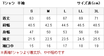サイズ表