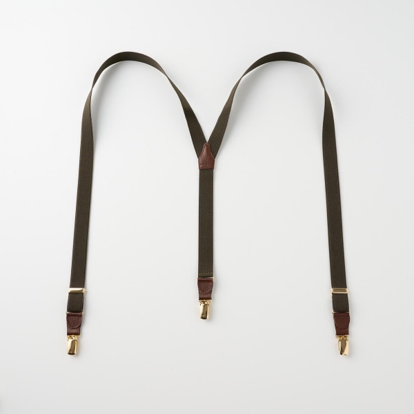 ozie（オジエ） サスペンダー メンズ レディース カーキ 緑 ALBERT
