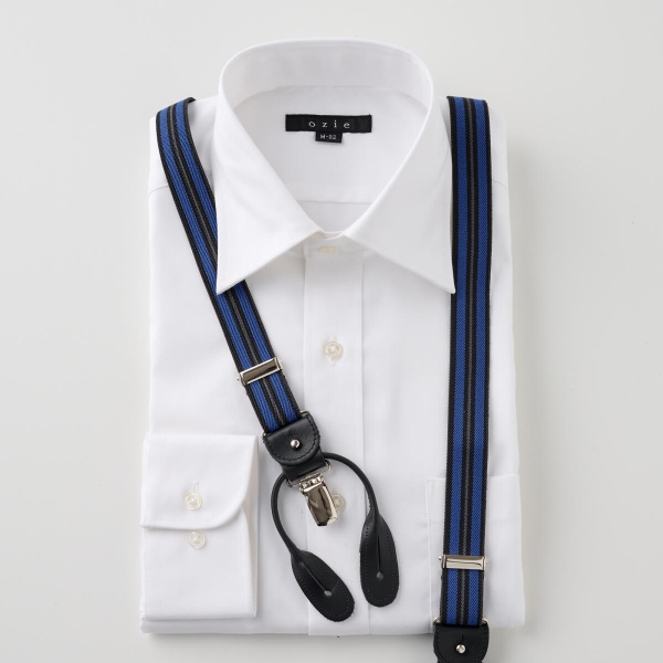 ozie（オジエ） サスペンダー メンズ レディース ブルー 青 ALBERT