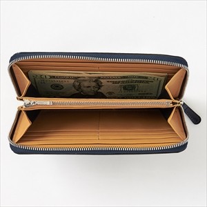 ozie（オジエ） ウォレット 財布 メンズ ラウンドZIP コードバン 本革