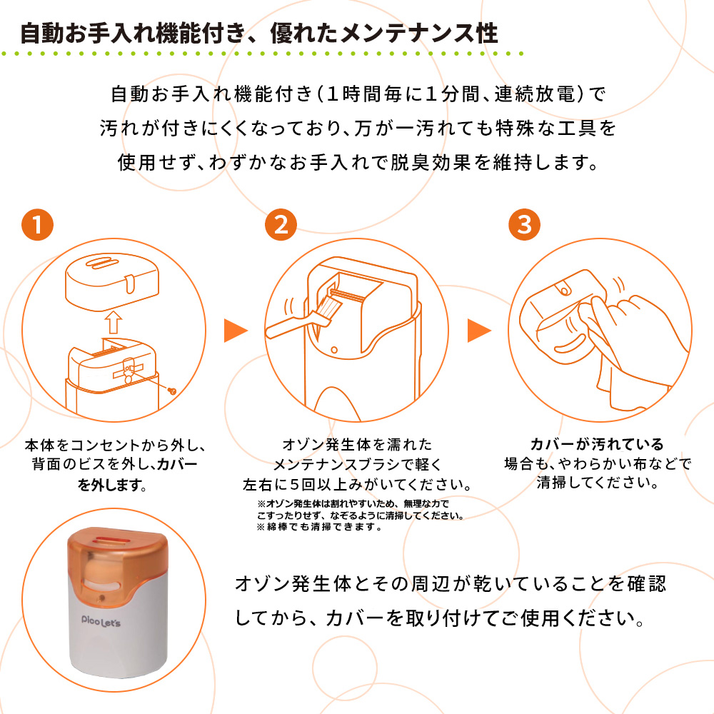 オーニット 数量限定復活！ オゾン脱臭機 オゾン発生器 家庭用 小型