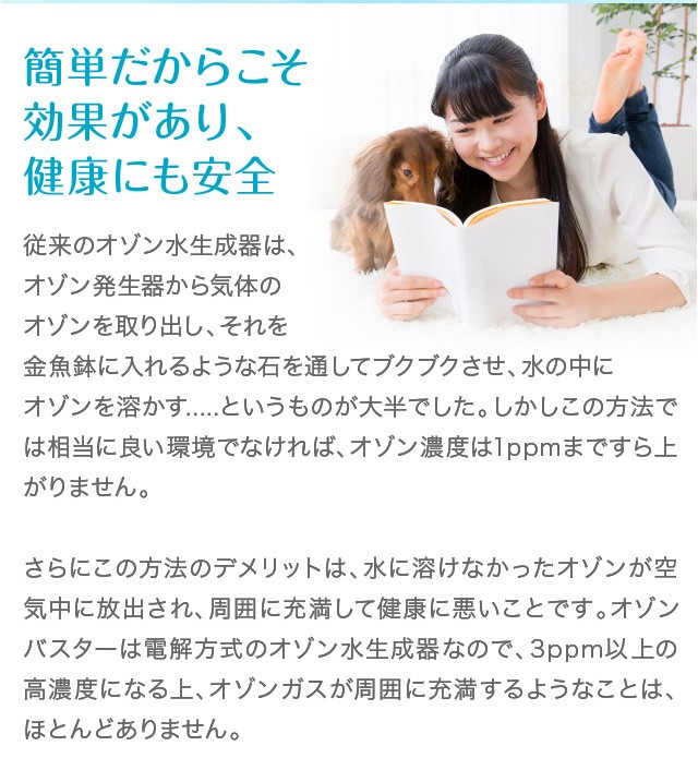 オゾンバスタープロ 一瞬でオゾン水を多量に生成 : オゾン発生器 オゾンバスタープロ 一瞬でオゾン水を多量に生成 : オゾン発生器