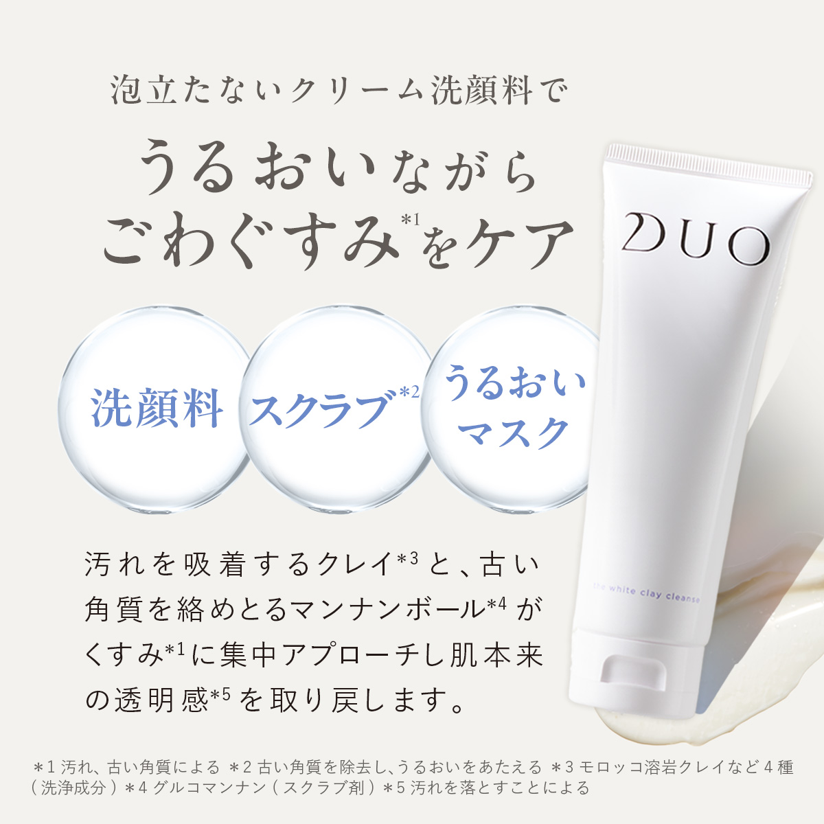DUO（デュオ） 【泡立てないくすみ吸着洗顔】 ザ ホワイトクレイ