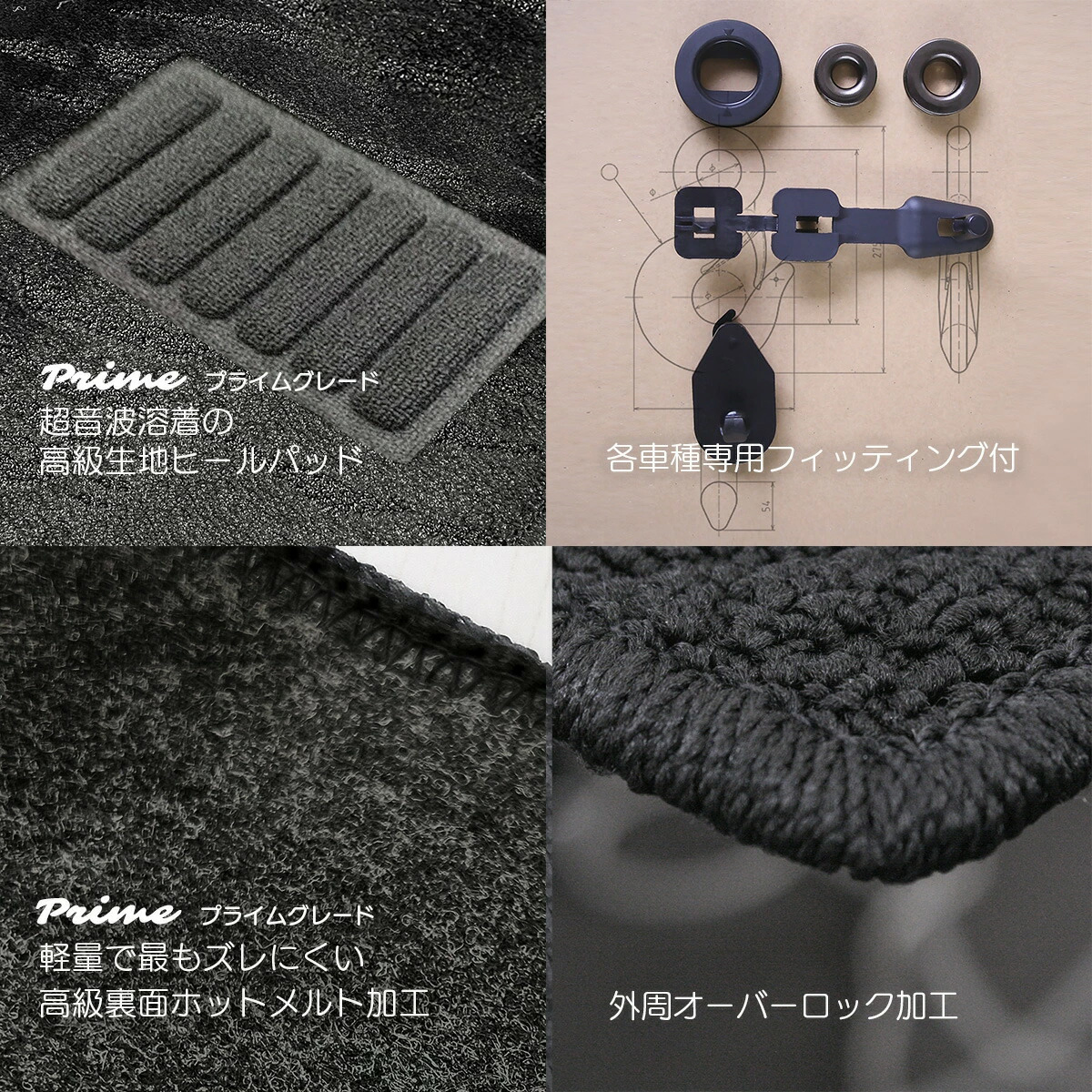 【日本製】トヨタ 新型 アルファード / ヴェルファイア 40系 7人 8人乗りフロアマット AAHH40W AAHH45W AGH40W AGH45W カーマット 純正 カーペット 送料無料 |  | 13