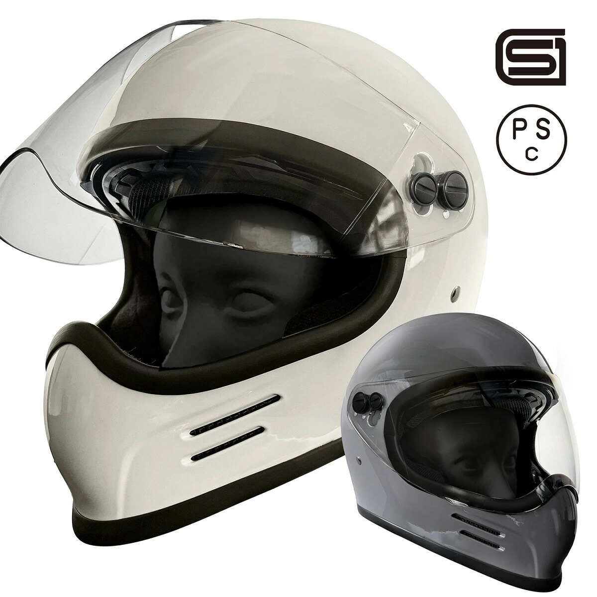 フルフェイス ヘルメット「MT1」インナーバイザー シールド付き バイク 全排気量対応 レトロ フューチャー 族ヘル ビンテージ スタイル ネオ クラシック スクランブラー  Y2K MOTO 可愛い おしゃれ SG規格 PSC JAPAN フィット  GB350 レブル Z900RS トライアンフ W800 XSR900 メグロ 送料無料