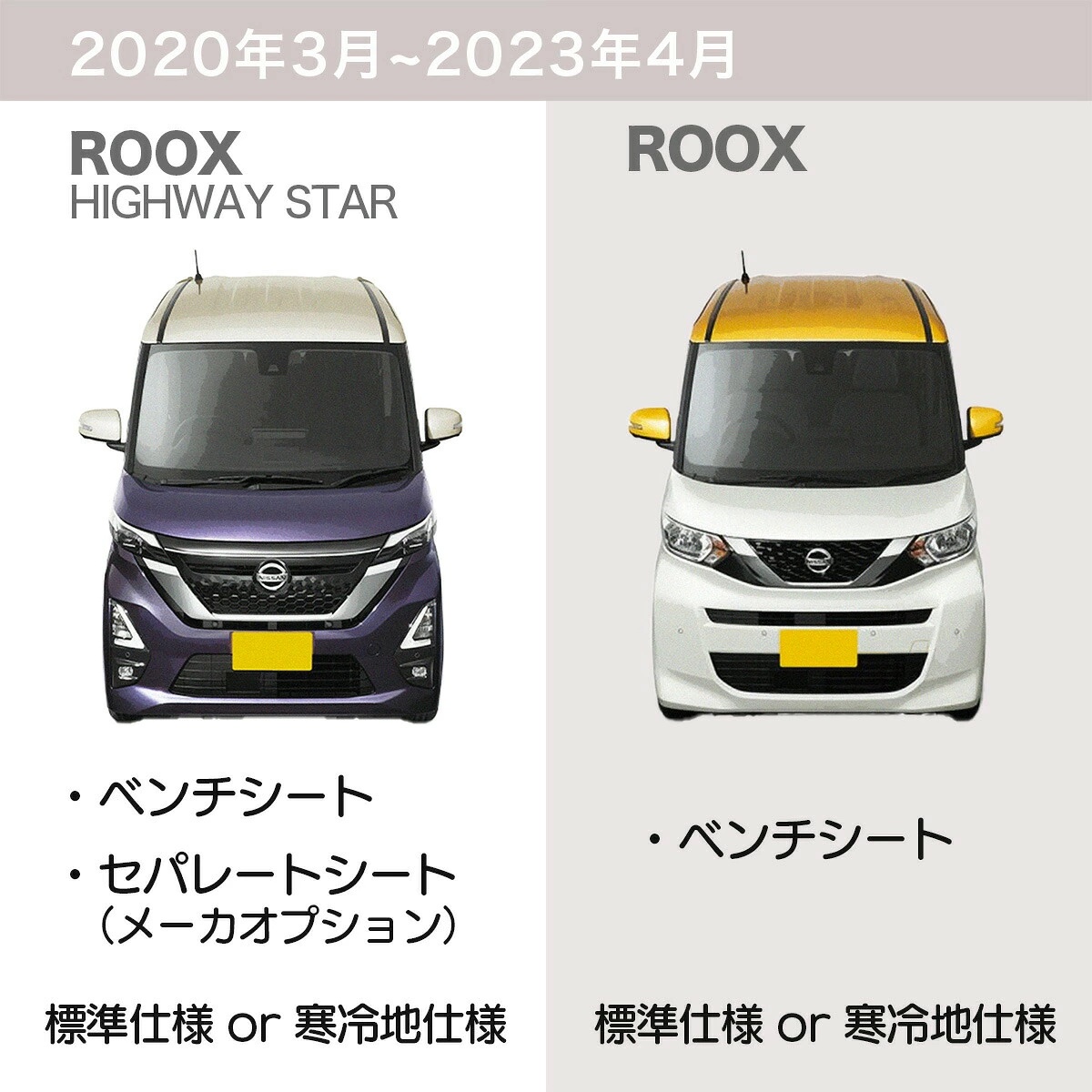 日本製 日産 ルークス フロアマット B44A/B45A/B47A/B48A 対応 2点