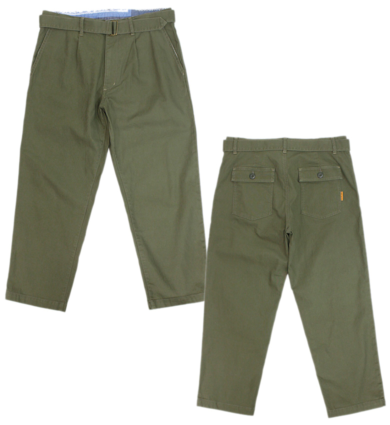 KRIFF MAYER（クリフメイヤー） M52チノパンツタイプ ベルト付きタック