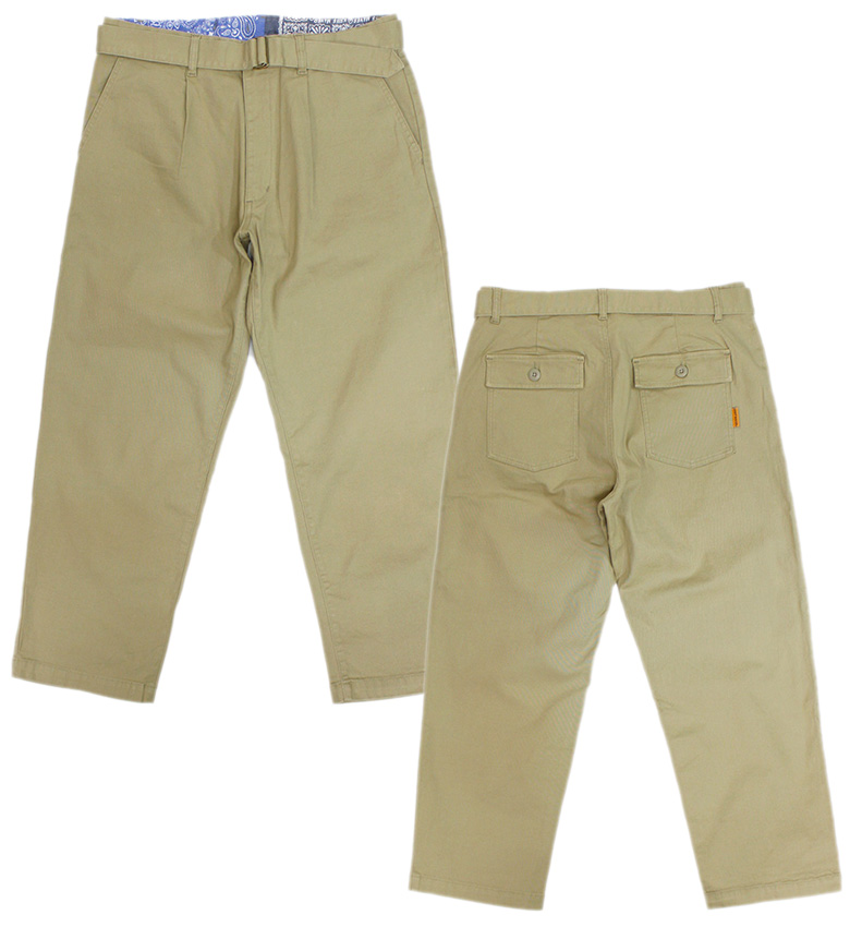 KRIFF MAYER（クリフメイヤー） M52チノパンツタイプ ベルト付きタック