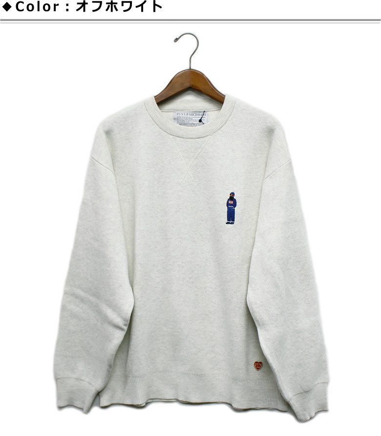 modem design（モデムデザイン） FUN / クルーネックニット「ヒゲ