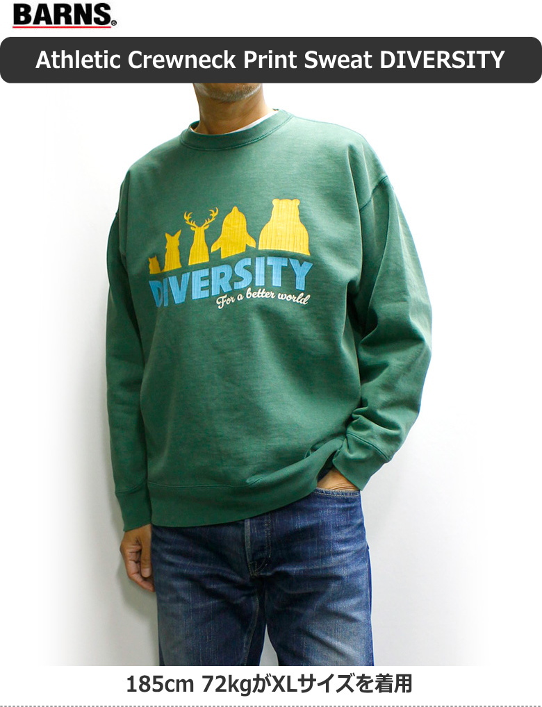 BARNS OUTFITTERS スウェット XL 美品】WAIPER×BARNS OUTFITTERS スウェットL ブラック