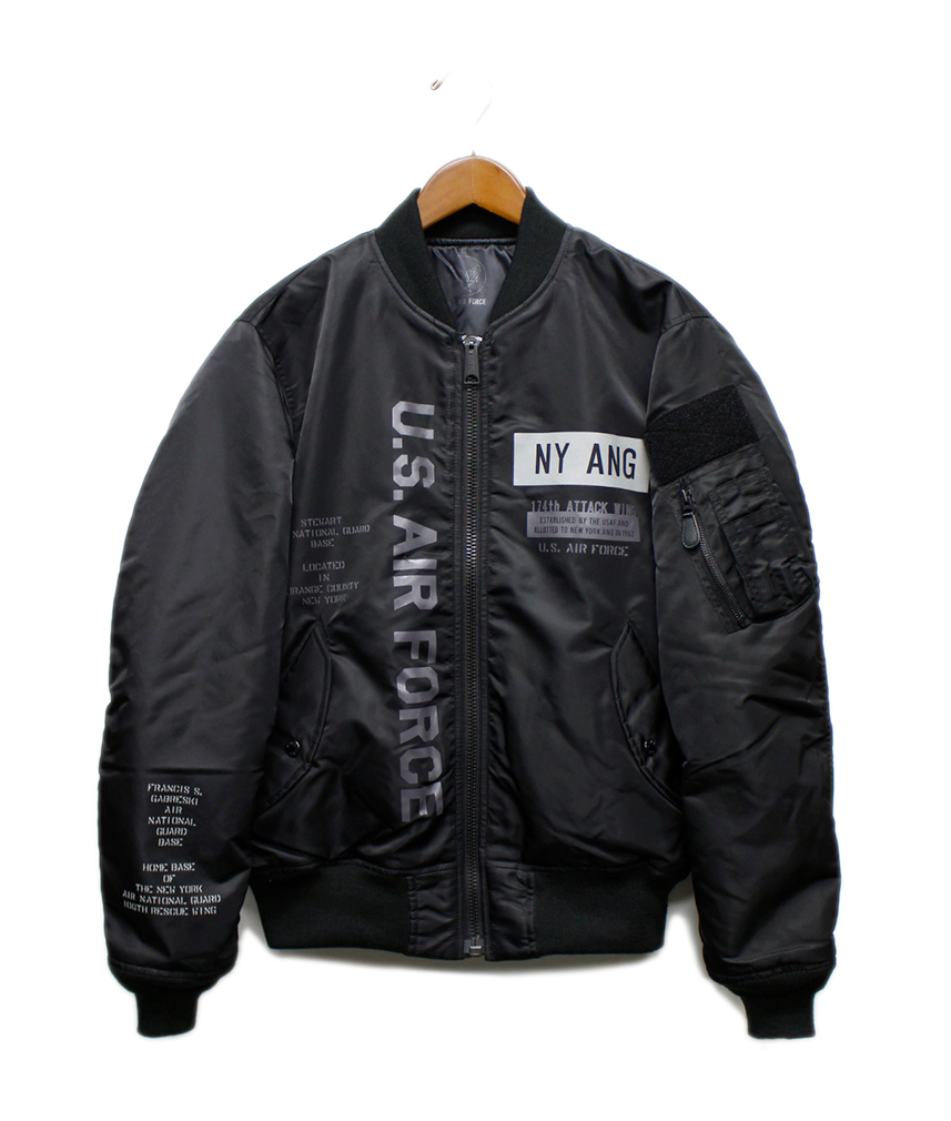 セール！30％オフ！AVIREX REFLECT STENCIL MA-1 FLIGHT JACKET / リフレクト ステンシル MA-1 フライトジャケット 2023秋冬限定モデル｜p-mrt｜02