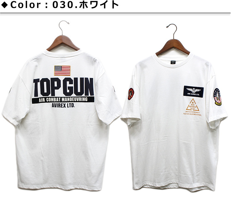 セール！アビレックス トップガンパッチ ＆ プリント Tシャツ / AVIREX  TOP GUN PATCH & PRINT T-SHIRT 2023年夏モデル｜p-mrt｜02