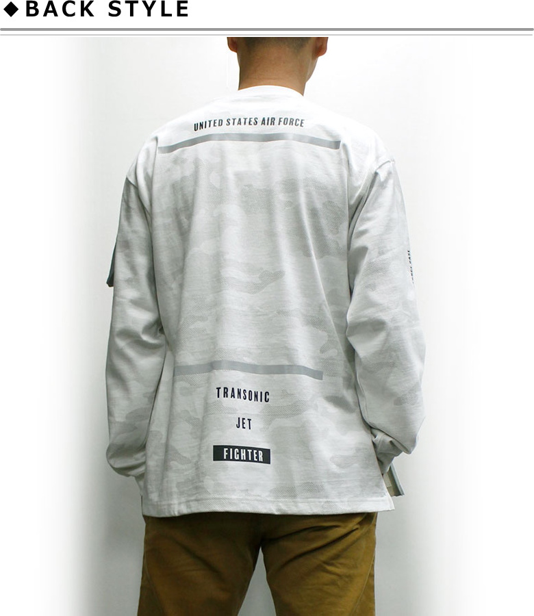 AVIREX アヴィレックス サイドジップ ステンシル 長袖Tシャツ AVIREX アヴィレックス ロンT SIDE ZIP STENCIL HAT IN THE