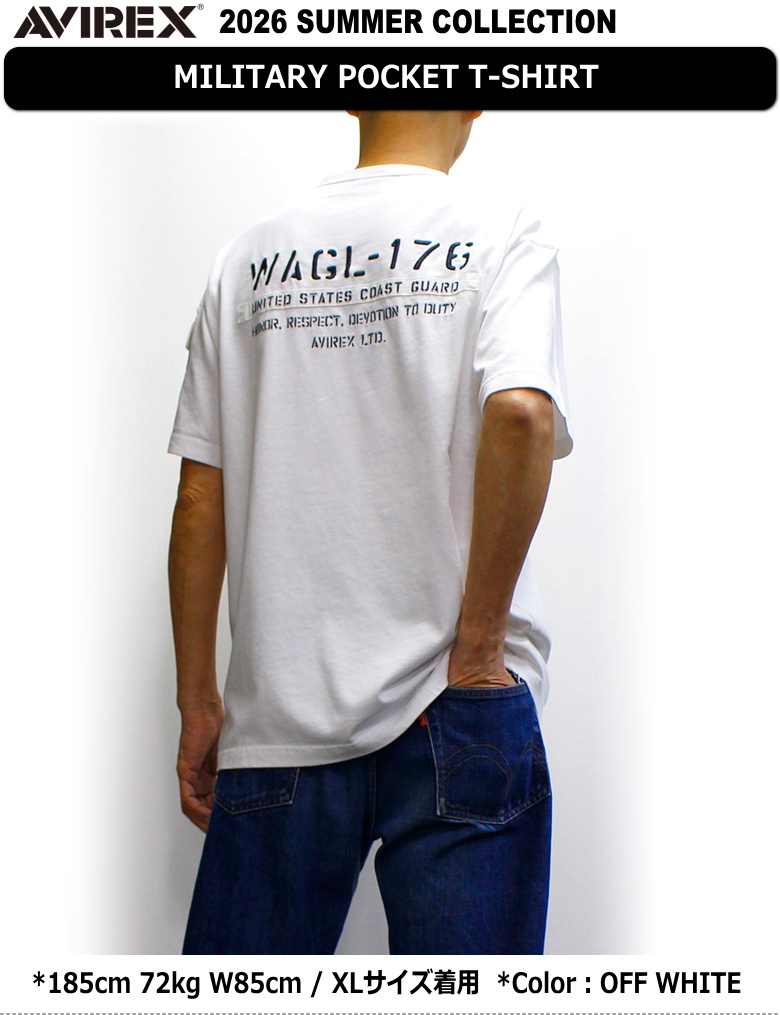 AVIREX（アヴィレックス） アビレックス ミリタリーポケットTシャツ