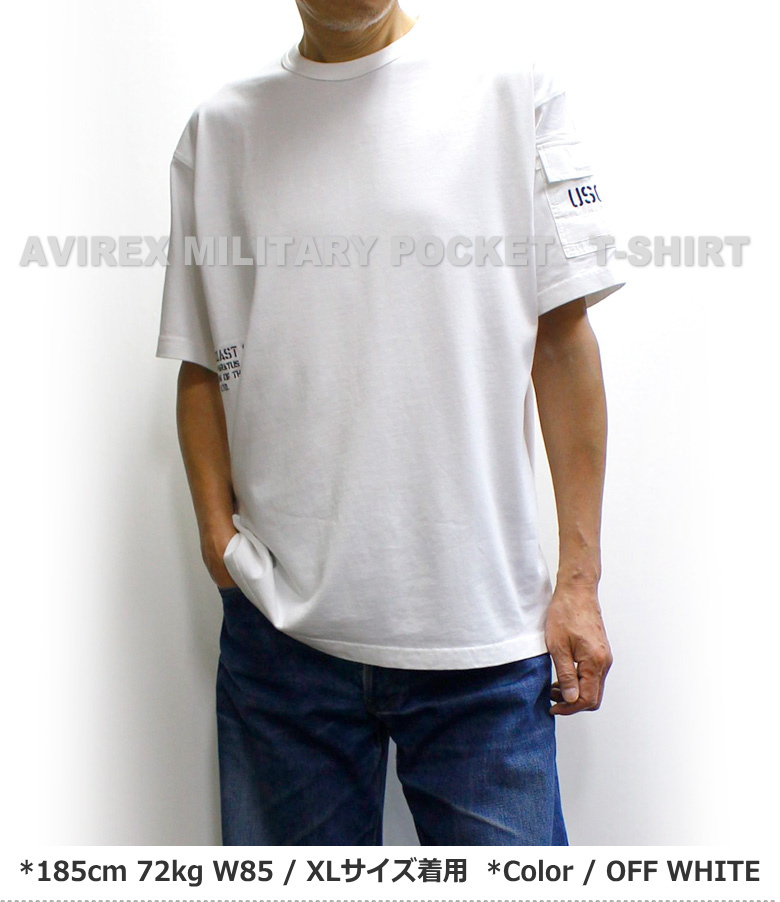 AVIREX（アヴィレックス） アビレックス ミリタリーポケットTシャツ