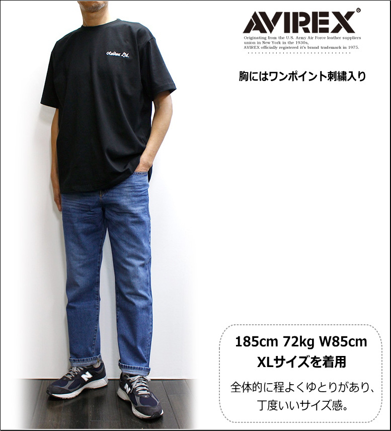 AVIREX（アヴィレックス） アビレックス 刺繍＆布パッチTシャツ 2026年