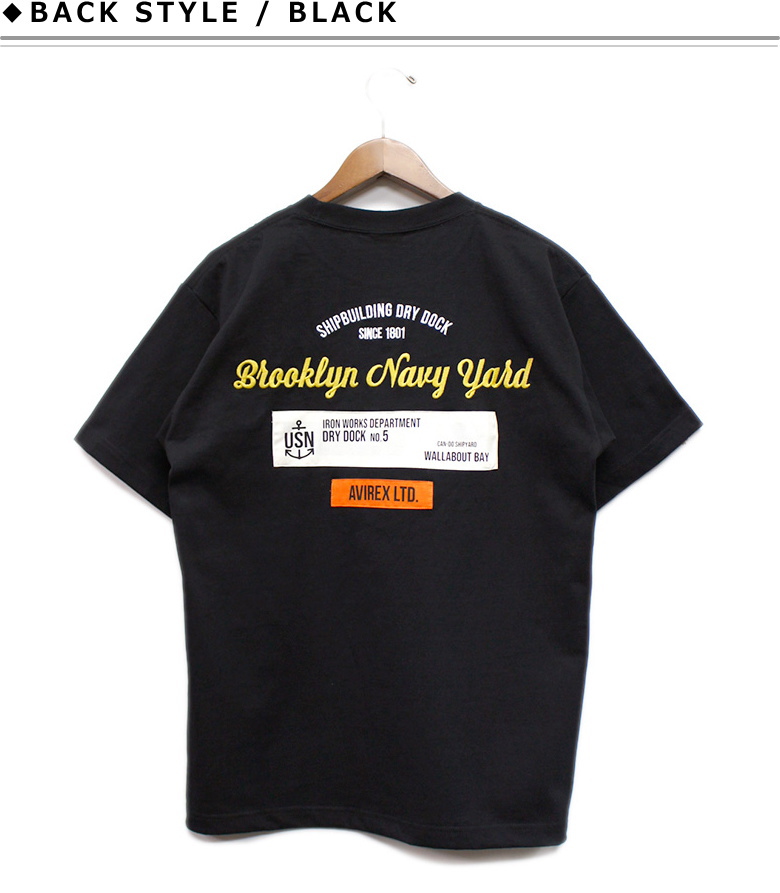 AVIREX（アヴィレックス） アビレックス 刺繍＆布パッチTシャツ 2026年